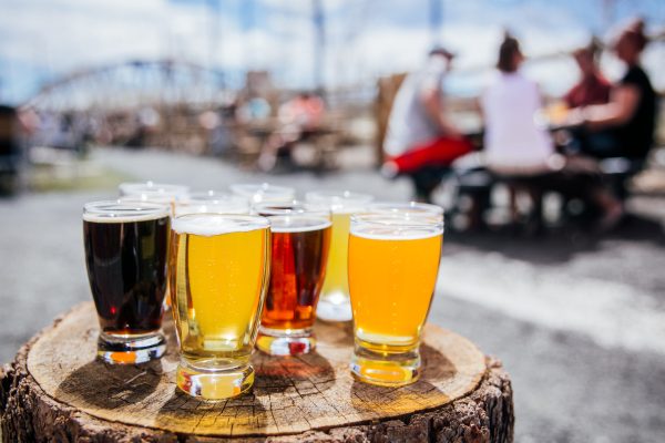 grouping of beers of various colors